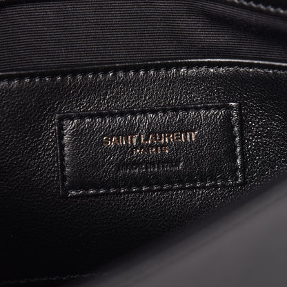 Saint Laurent Calfskin Monogram Smoking Clutch Black 6 of 10