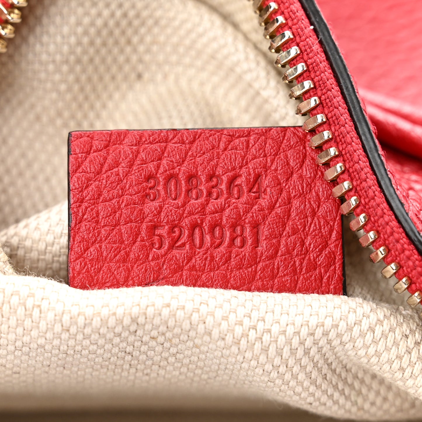 Pebbled Calfskin Small Soho Disco Bag Tabasco Red