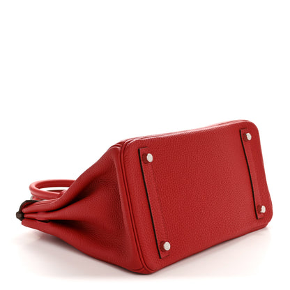 Hermes Togo Verso Birkin 30 Rouge Vif Rouge H 4 of 13