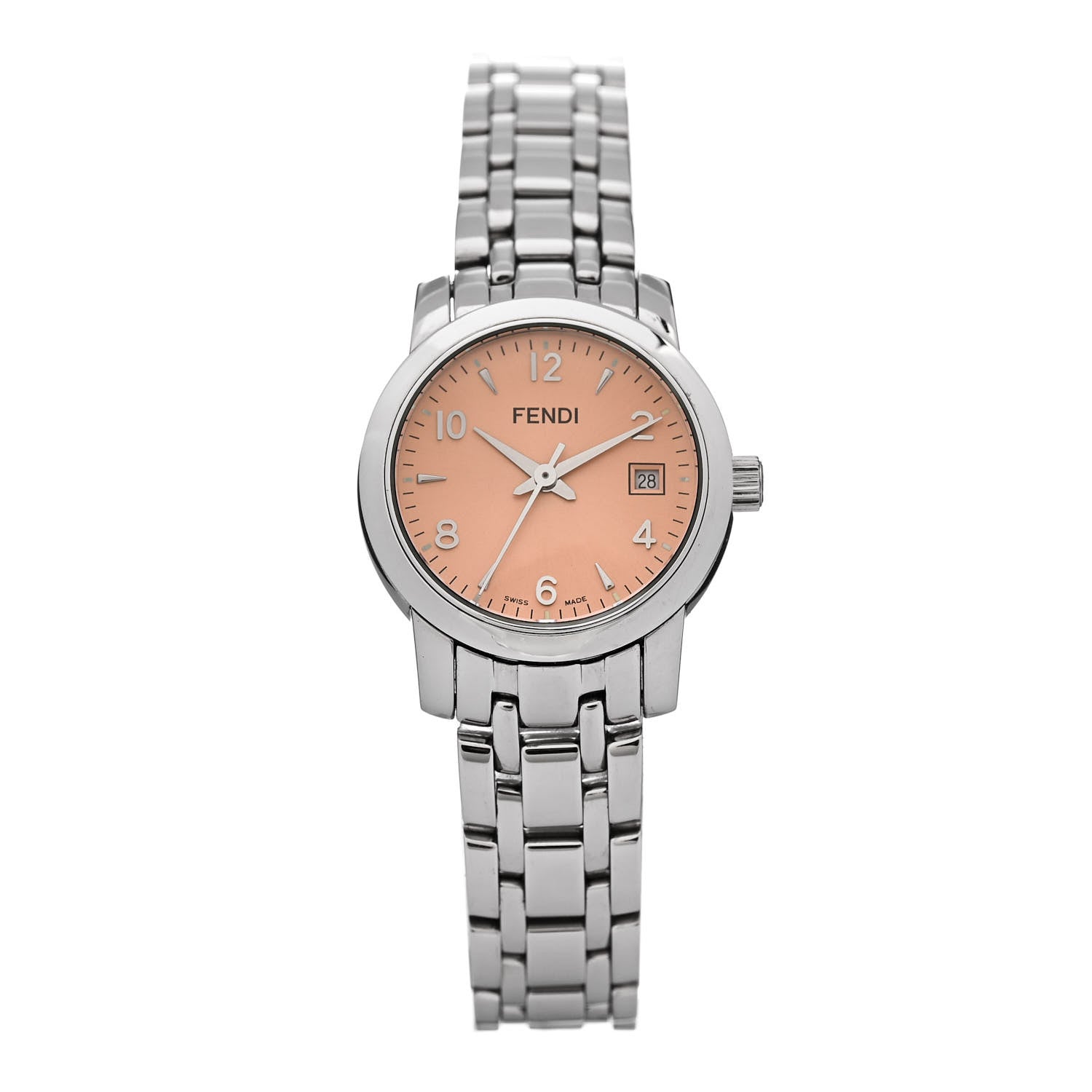 Fendi Stainless Steel 26mm 2100L Quartz Watch Pink 1 of 4