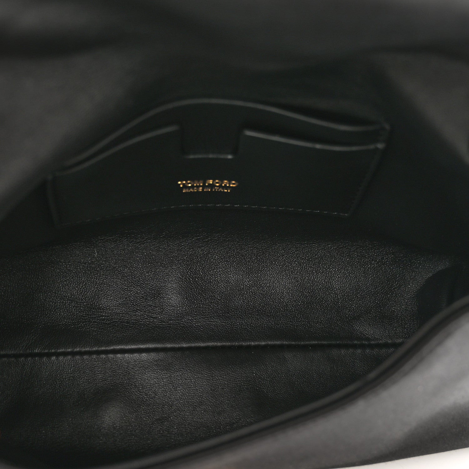 Tom Ford Satin Mini Label Chain Shoulder Bag Black 6 of 9