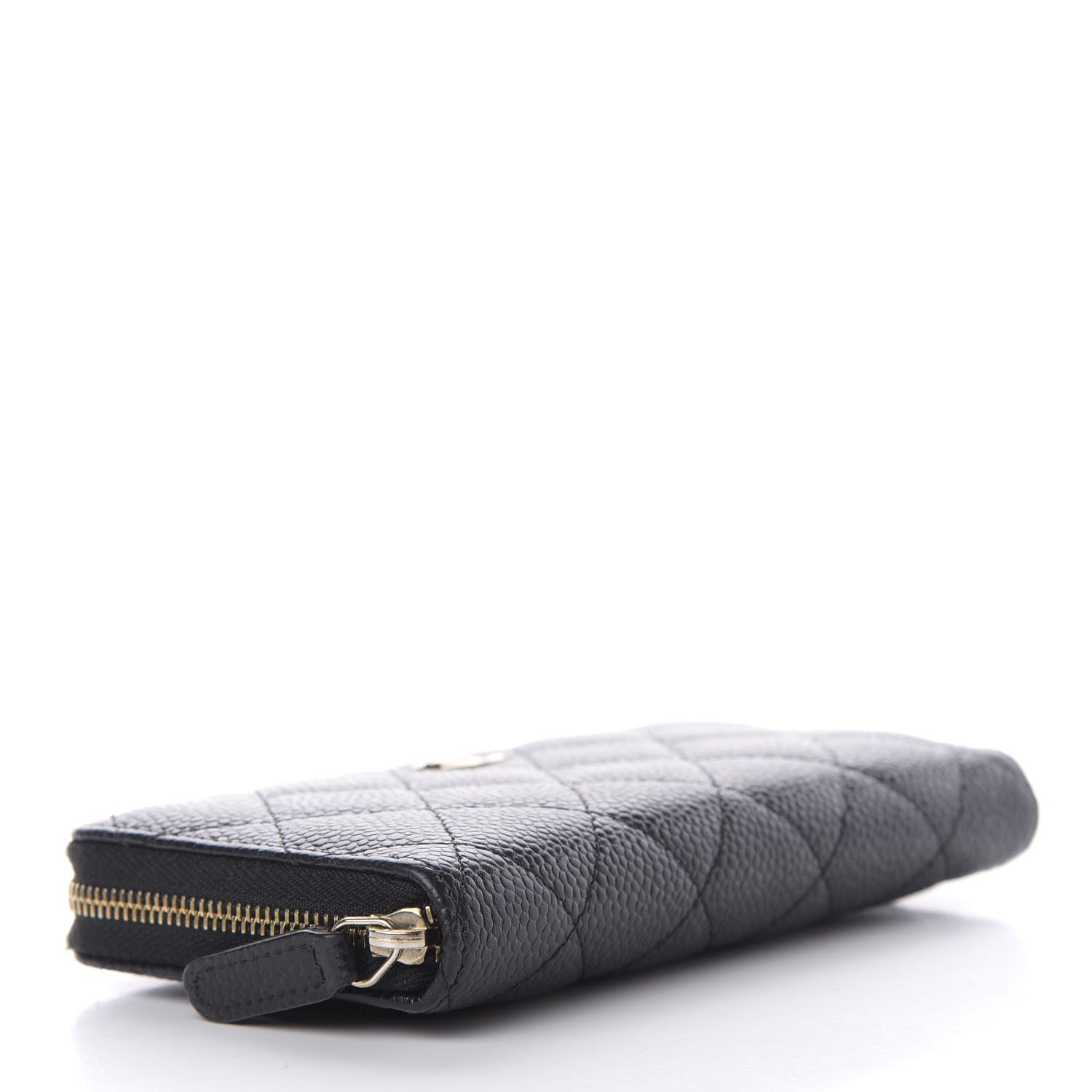 Chanel Caviar Quilted Medium Zip Around Wallet Black 4 of 10