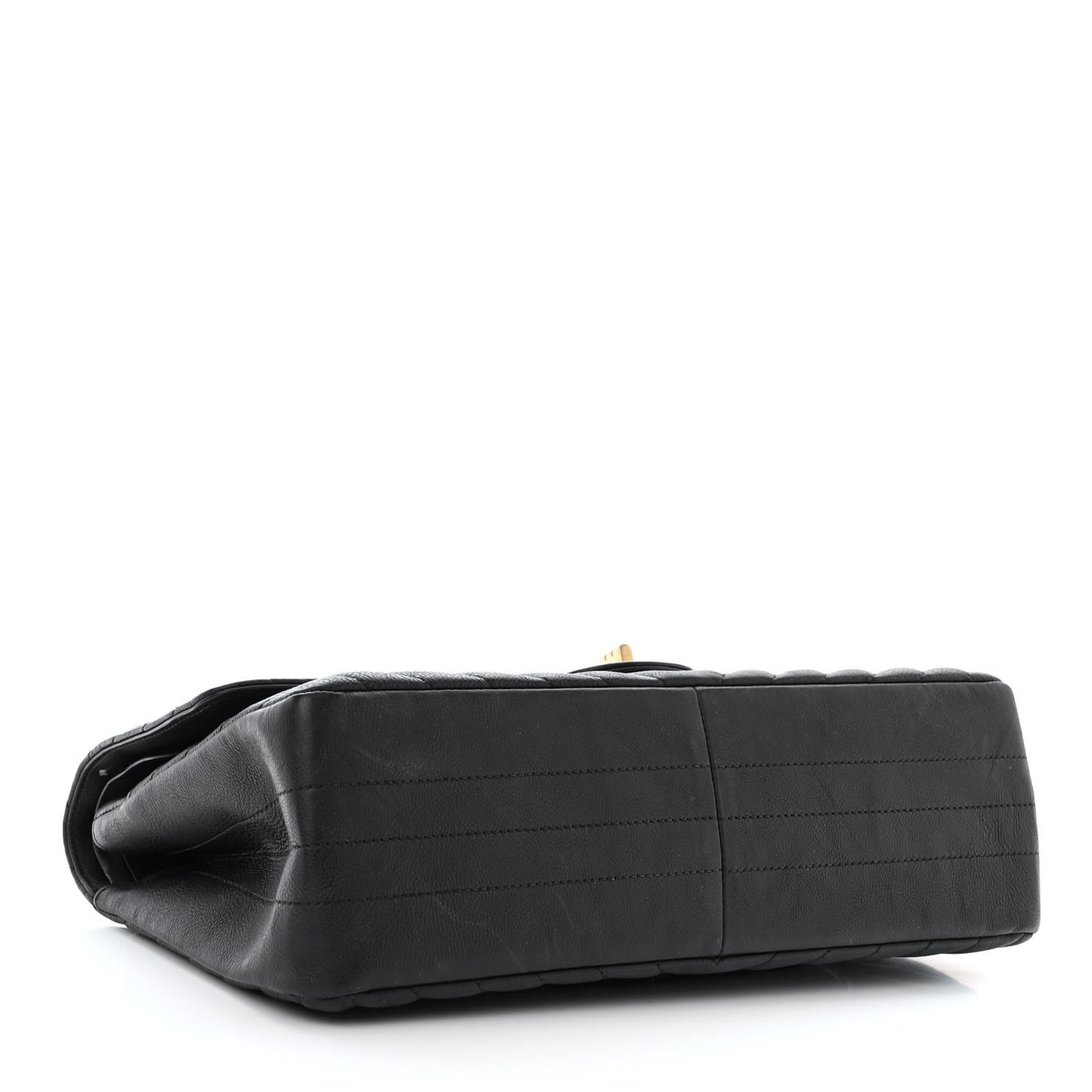 Crumpled Calfskin Chevron Quilted 2.55 Reissue 226 Black
