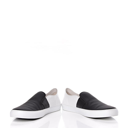 Chanel Calfskin Slip On Sneakers 45 White Black 15 of 16