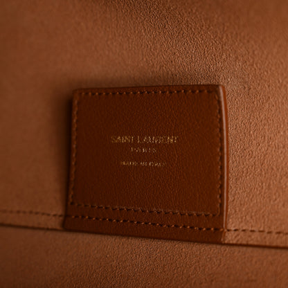Saint Laurent Calfskin Large Shopping Tote Dark Tan 7 of 12