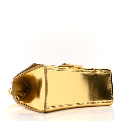 Balenciaga Metallic Calfskin Hourglass Top Handle Bag XS Gold 4 of 9