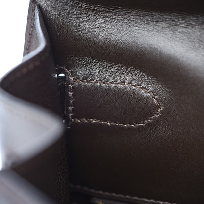 Hermes Box Kelly Sellier 35 Chocolate 16 of 44