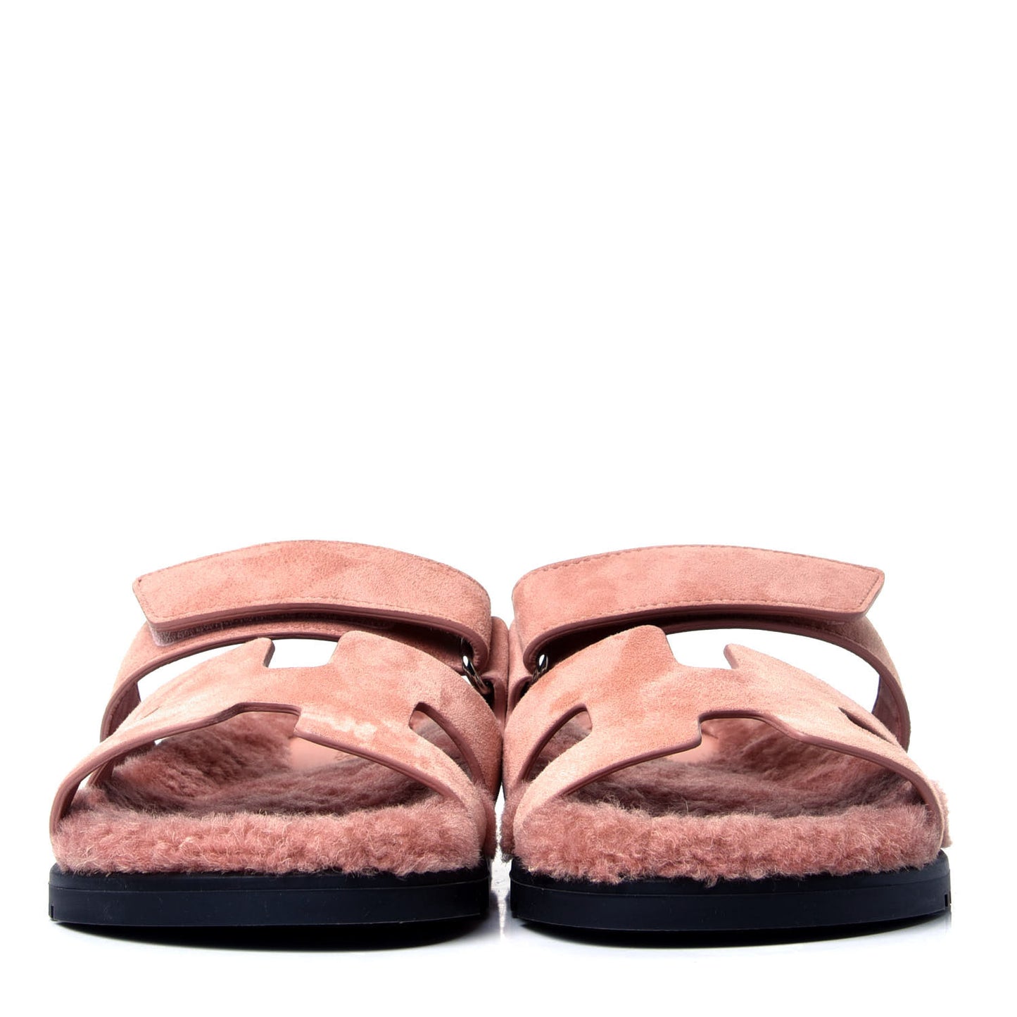 Suede Goatskin Woolskin Womens Chypre Sandals 36 Rose Aube