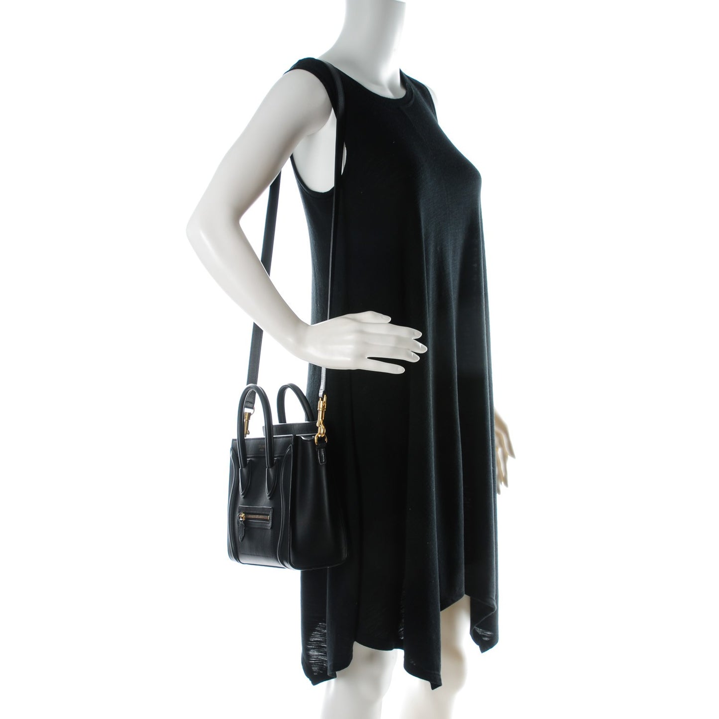 Smooth Calfskin Nano Luggage Black
