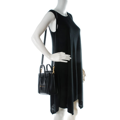 Celine Smooth Calfskin Nano Luggage Black 2 of 7