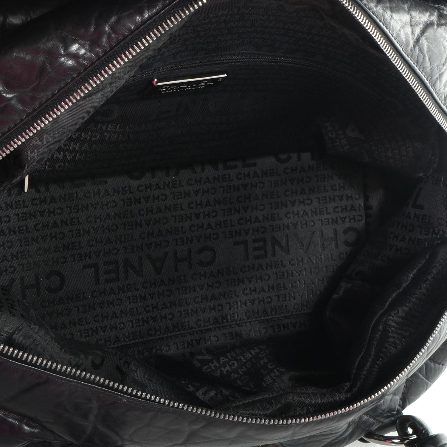 Chanel Distressed Lambskin Lady Braid Flap Tote Black 5 of 8