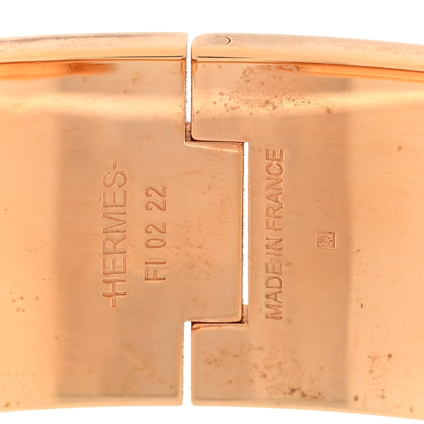 Enamel Printed Leopards Wide Clic Clac H Bracelet GM Songe Pastel