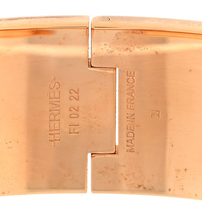 Hermes Enamel Printed Leopards Wide Clic Clac H Bracelet GM Songe Pastel 4 of 5