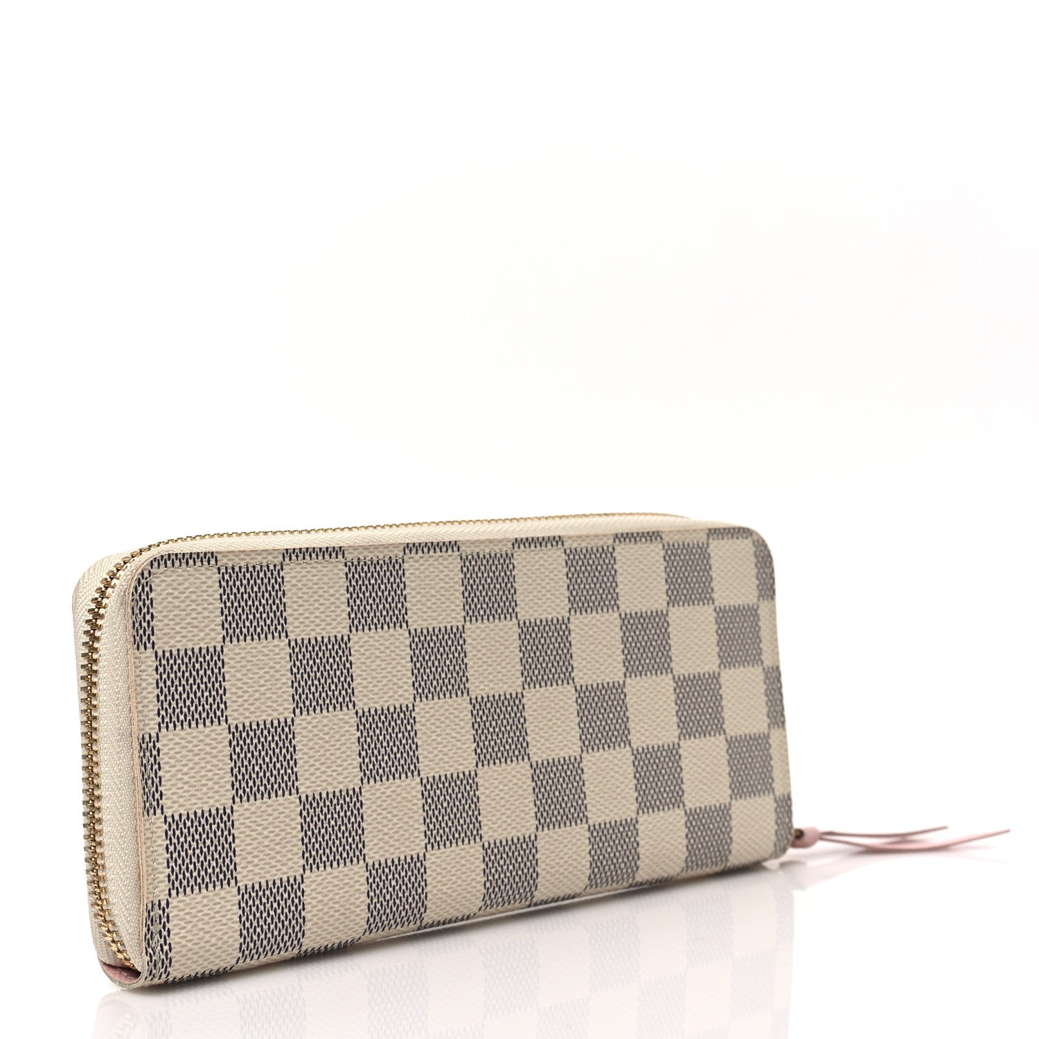 Louis Vuitton Damier Azur Clemence Wallet Rose Ballerine 3 of 7