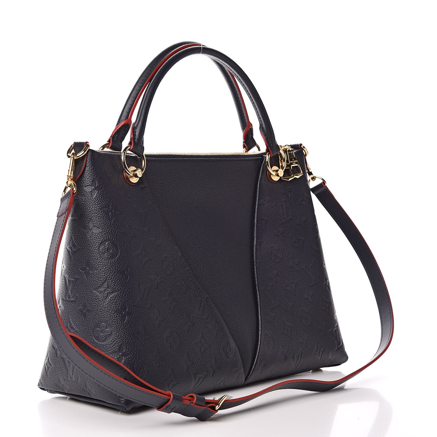 Empreinte V Tote MM Marine Rouge