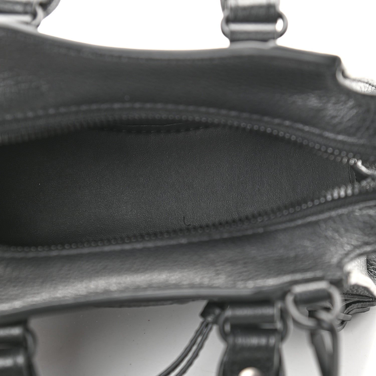Balenciaga Grained Calfskin Neo Classic Black Hardware Nano City Crossbody Black 5 of 8