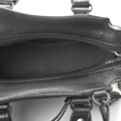 Balenciaga Grained Calfskin Neo Classic Black Hardware Nano City Crossbody Black 5 of 8