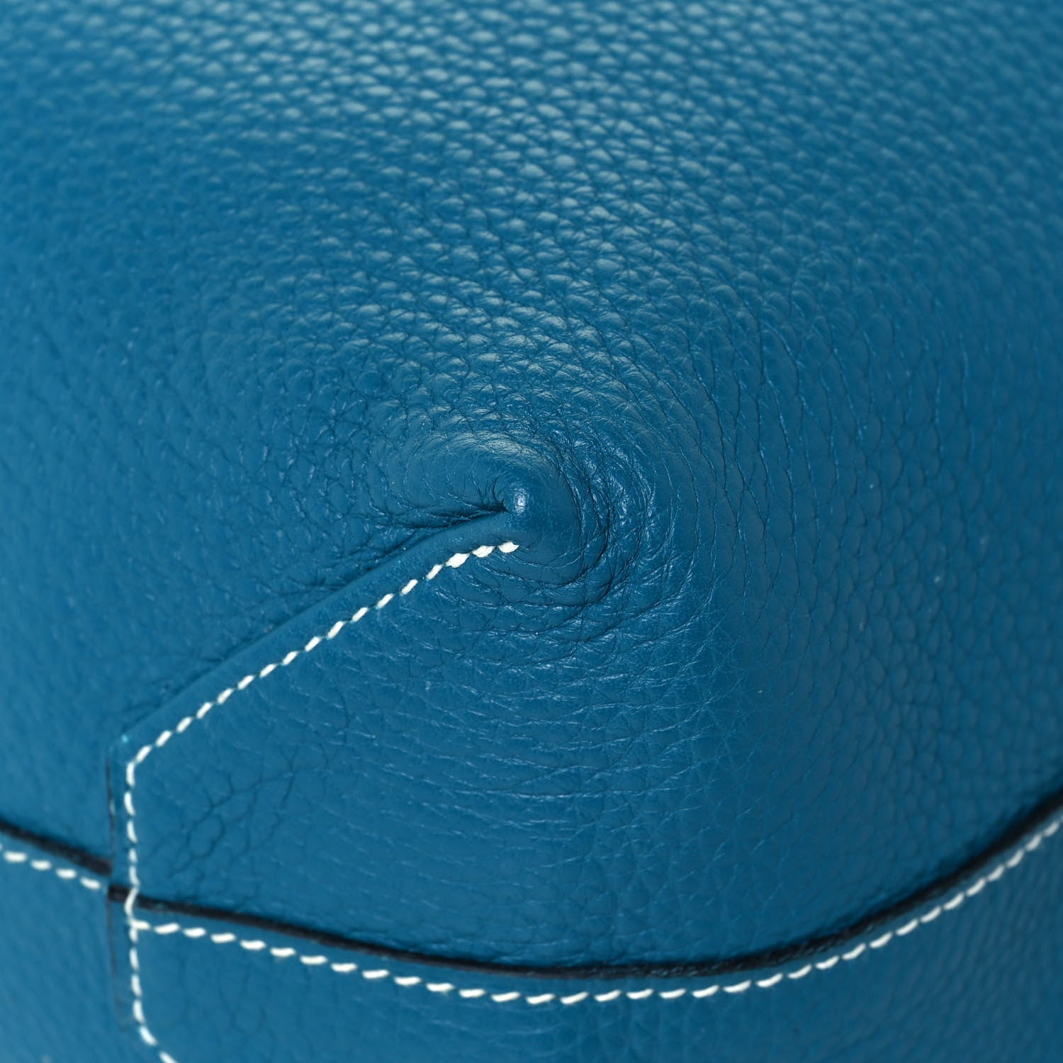 Hermes Taurillon Clemence Double Sens 36 Reversible Tote Bleu Sapphire Izmir 17 of 22