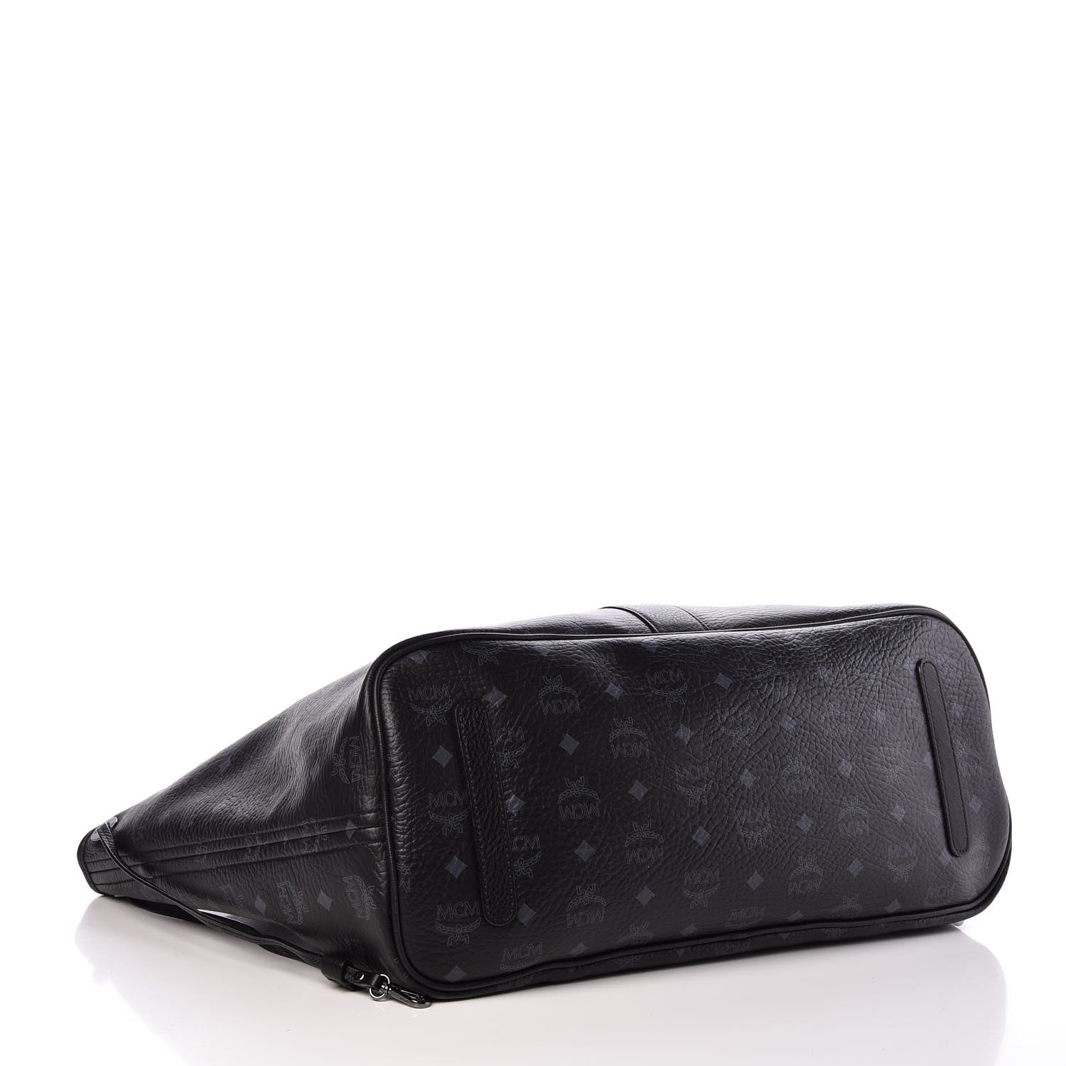 MCM Visetos Large Liz Reversible Shopper Tote Black 6 of 11