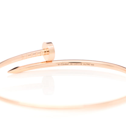 Cartier 18K Pink Gold Small Juste Un Clou Bracelet 16 3 of 4
