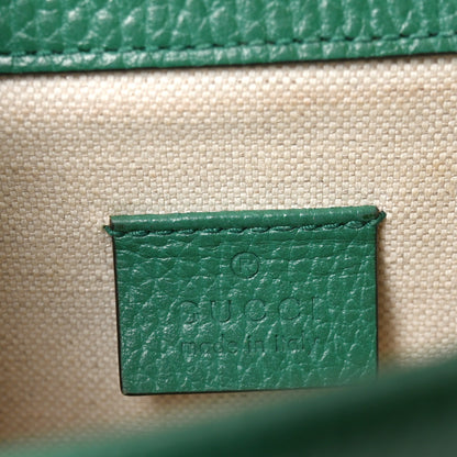 Gucci Dollar Calfskin Enamel Small Dionysus Shoulder Bag Emerald Electric Blue 6 of 11