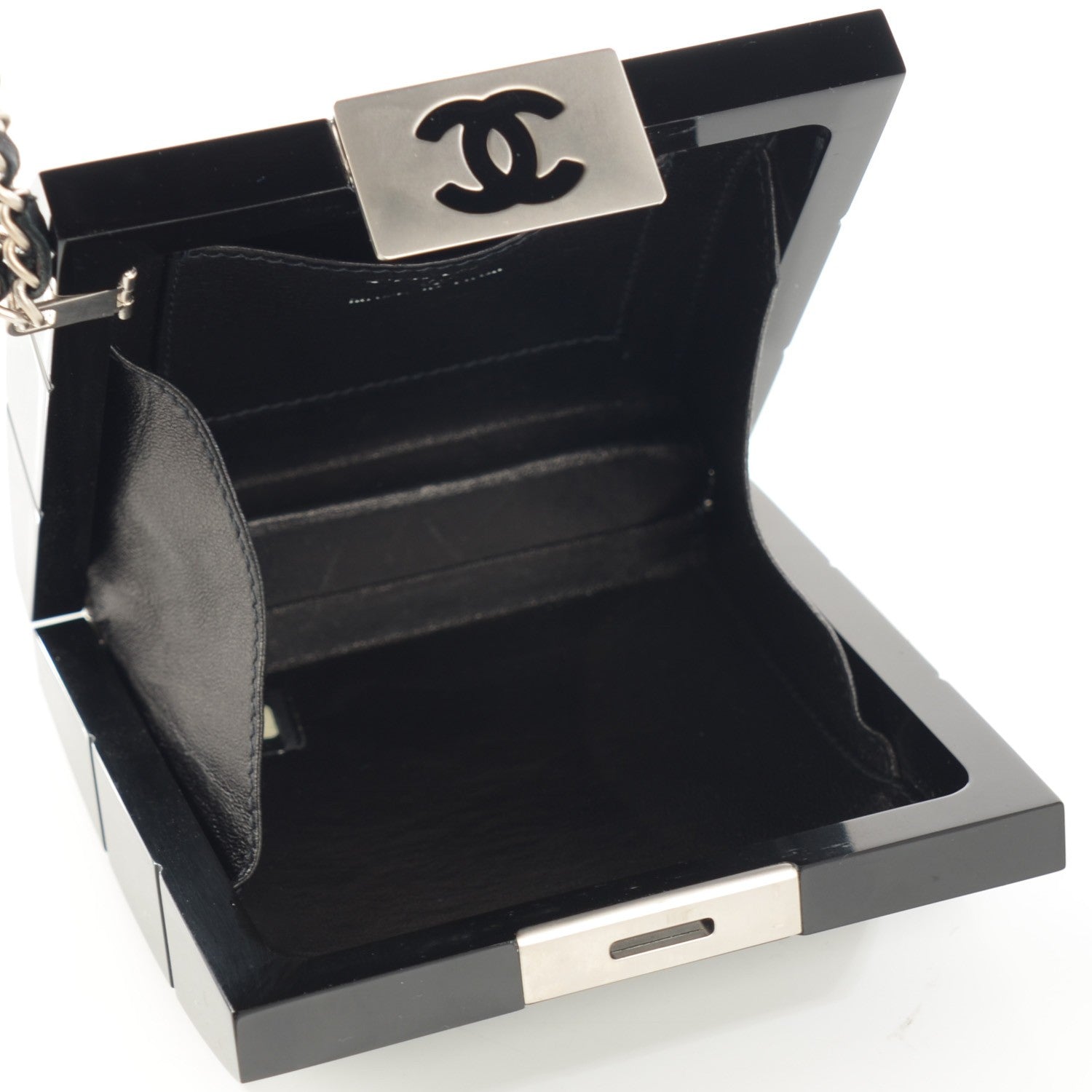 Chanel Lucite Miniaudiere Clutch Black 5 of 9