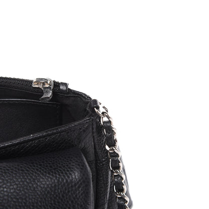 Chanel Caviar Half Moon Wallet On Chain WOC Black 11 of 14
