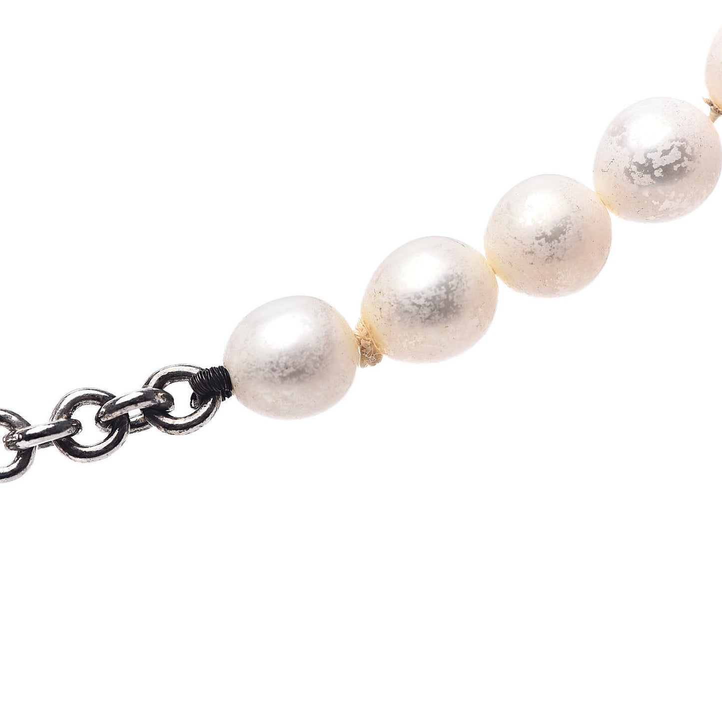 Sterling Silver Pearl Strand Toggle Necklace