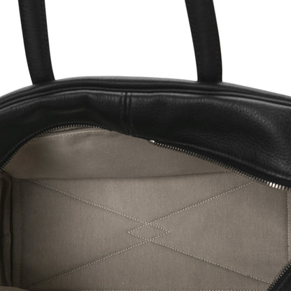 Hermes Taurillon Novillo Tressage Victoria II 35 Black Bleu Encre 5 of 8