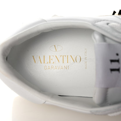 Valentino Garavani Calfskin Rockstud Untitled Open Sneakers 39 White 7 of 11