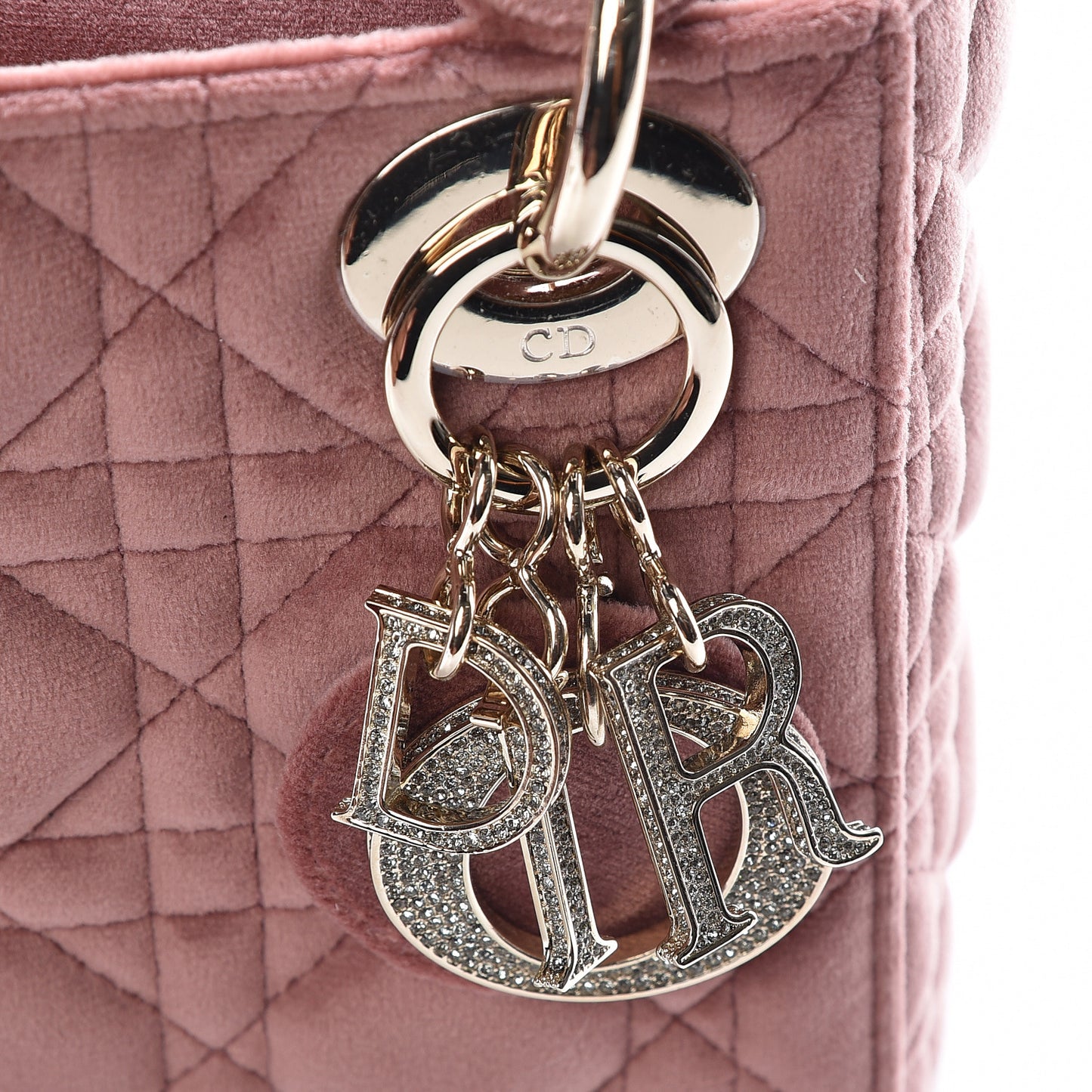 Velvet Mini Lady Dior Pink