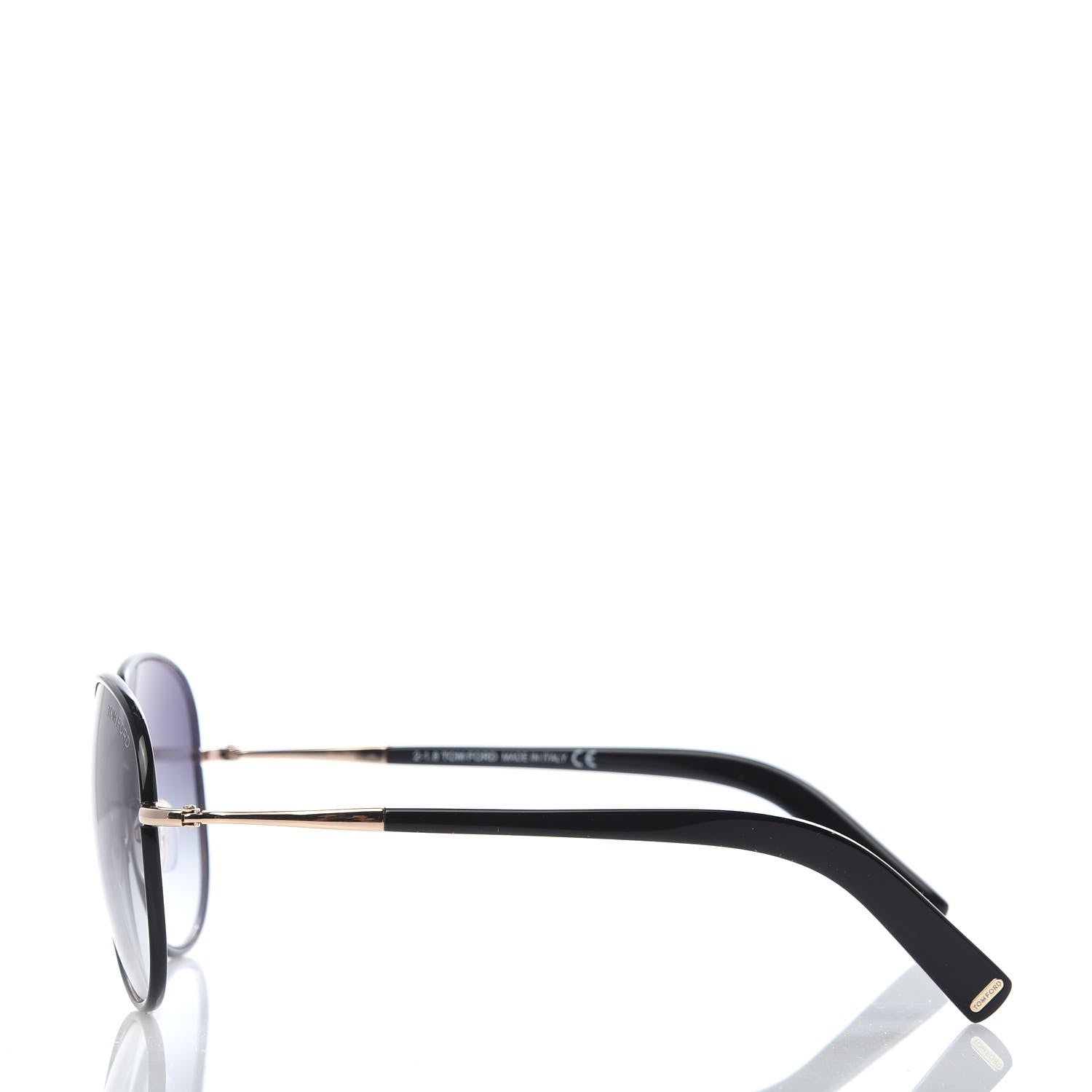 Tom Ford Acetate Georgia Sunglasses TF498 Black 3 of 8