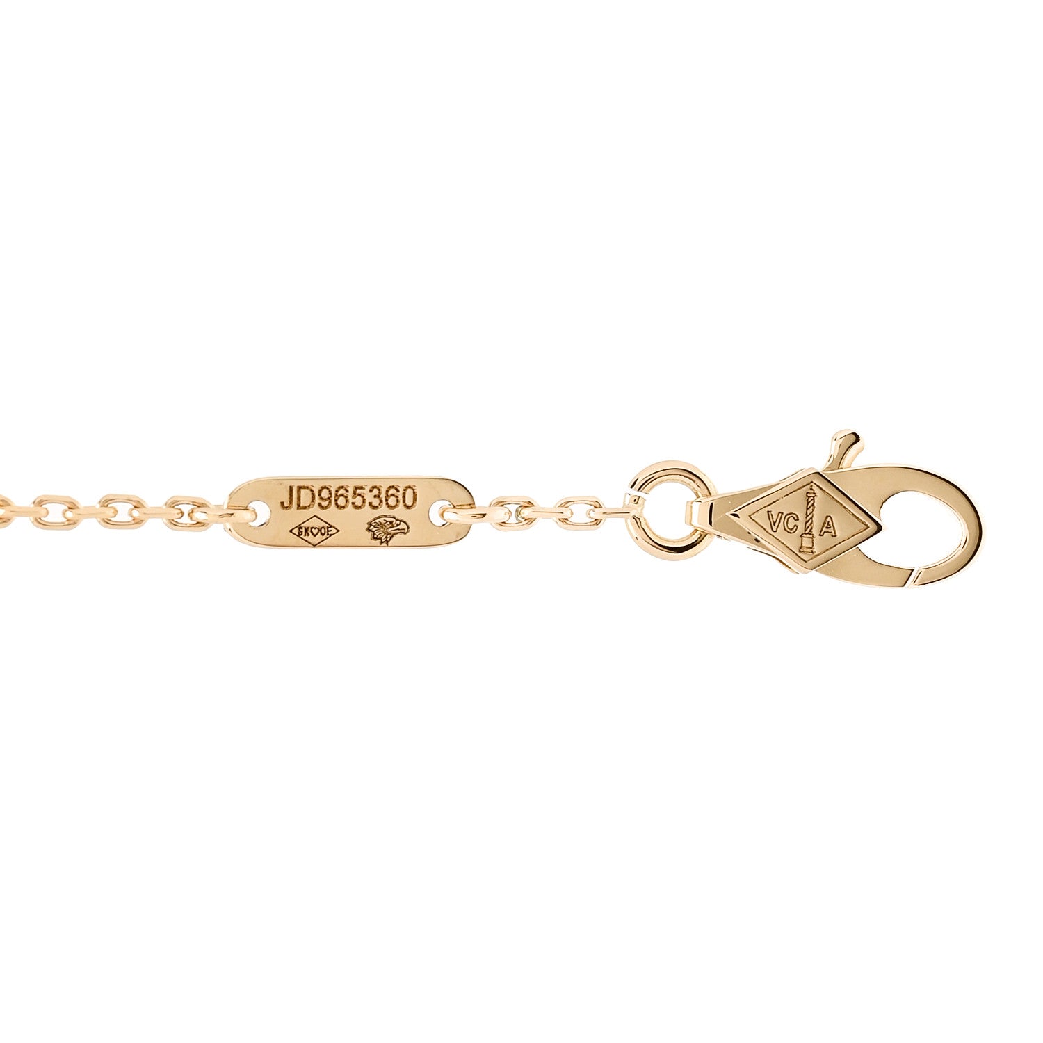 Van Cleef & Arpels 18K Yellow Gold Mother of Pearl Sweet Alhambra Bracelet 4 of 5
