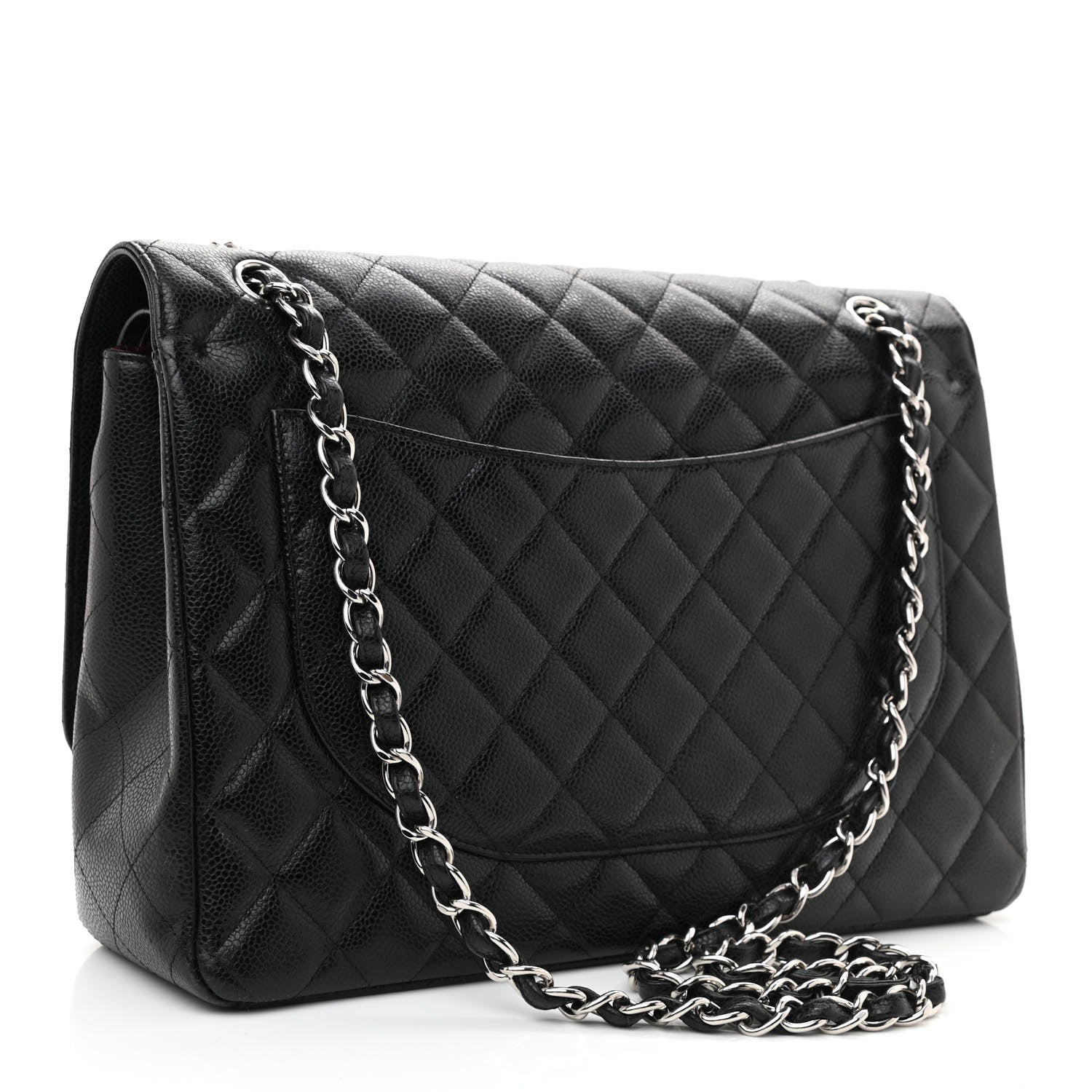 Chanel Caviar Quilted Maxi Double Flap Black 3 of 10