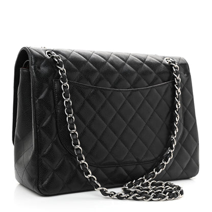 Chanel Caviar Quilted Maxi Double Flap Black 3 of 10