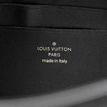 Louis Vuitton Calfskin Bubblegram Wallet On Strap Black 6 of 10