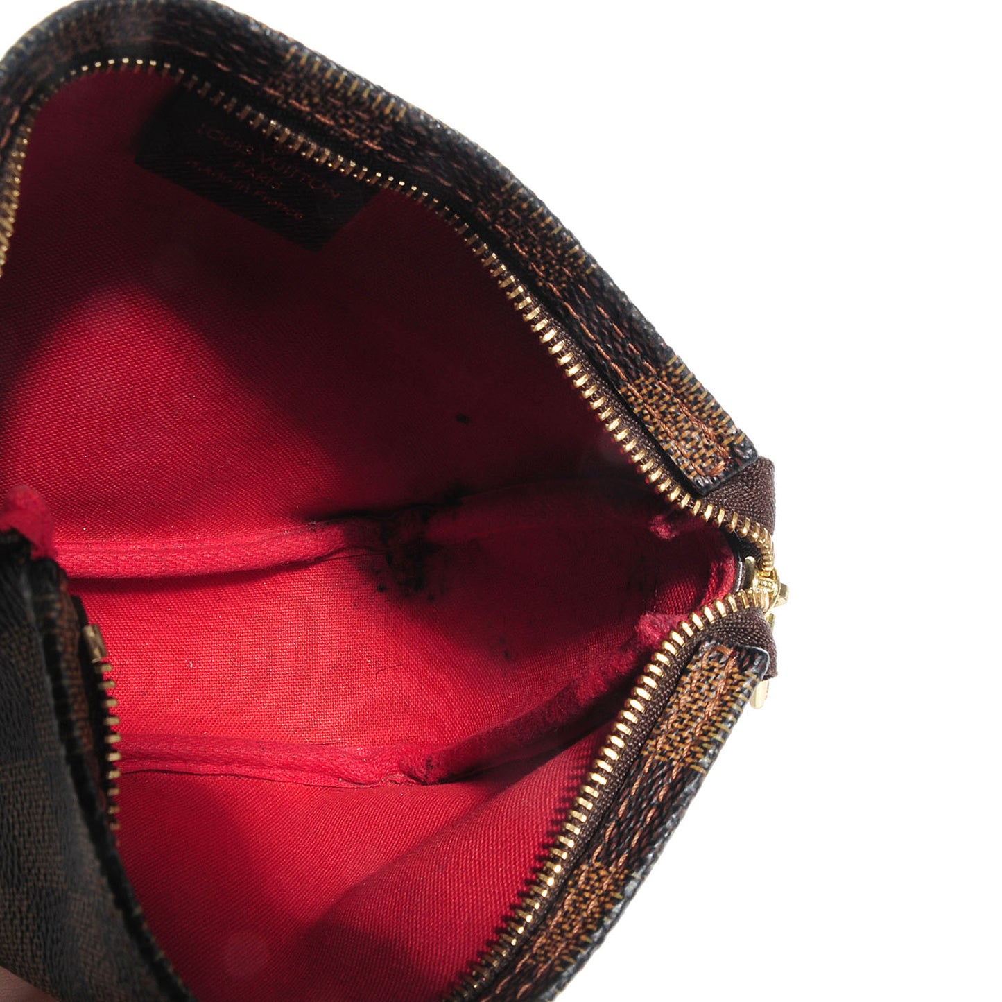 Damier Ebene Trousse Make Up Bag Pochette