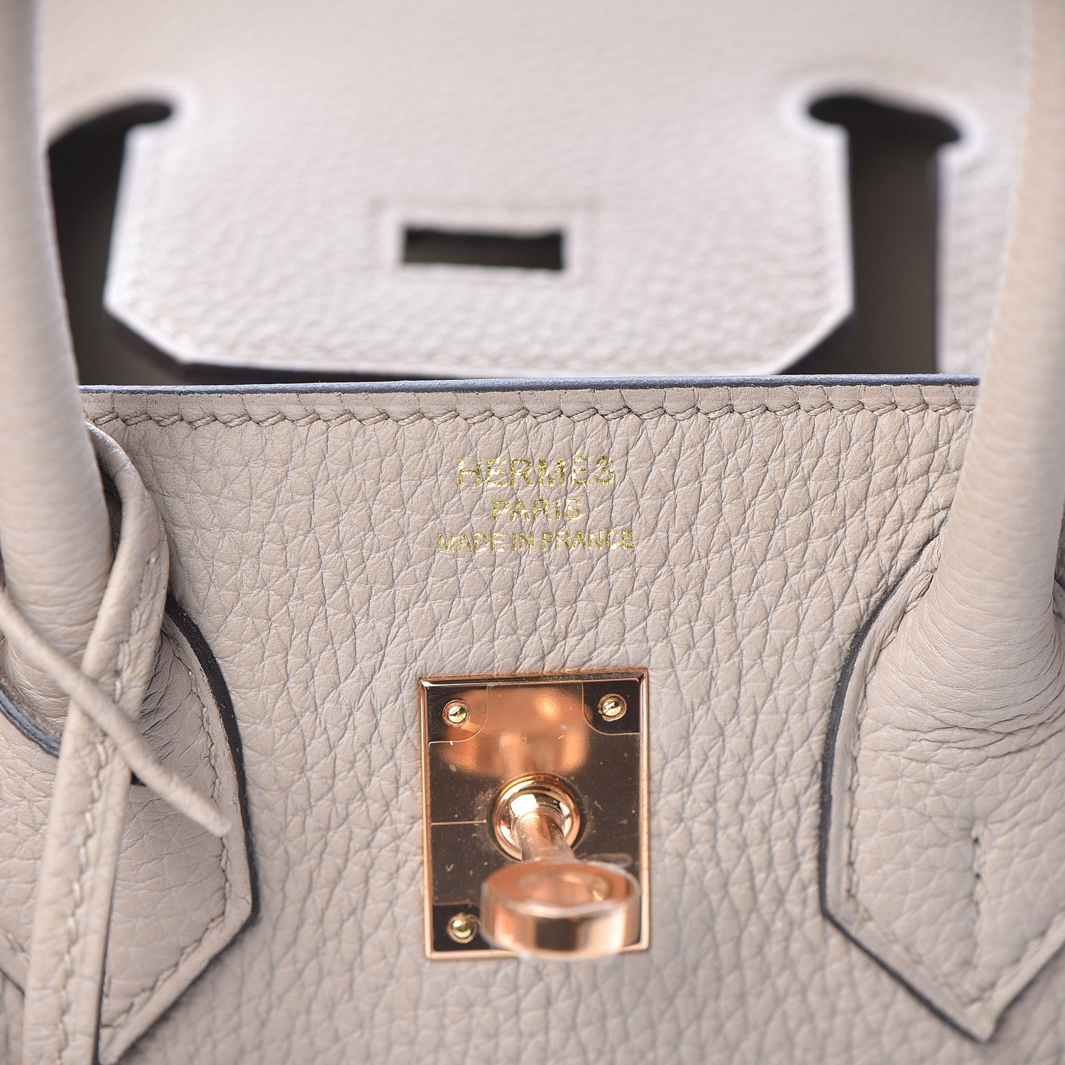 Hermes Togo Birkin 25 Gris Tourterelle 22 of 35