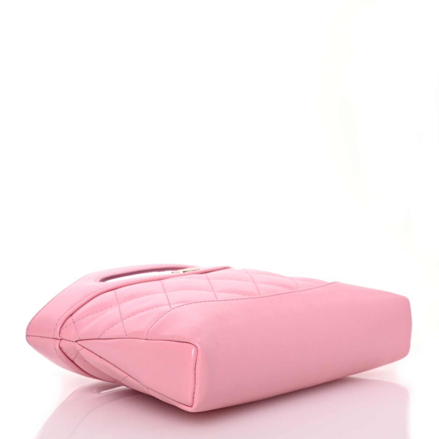 Shiny Lambskin Quilted Nano 31 Shopping Bag Pink