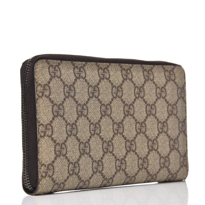 Gucci GG Plus Monogram Zip Around Wallet Dark Brown 3 of 8