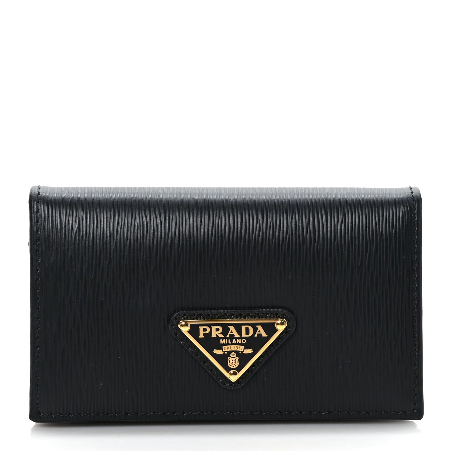 Vitello Move Triangle Logo Card Holder Black