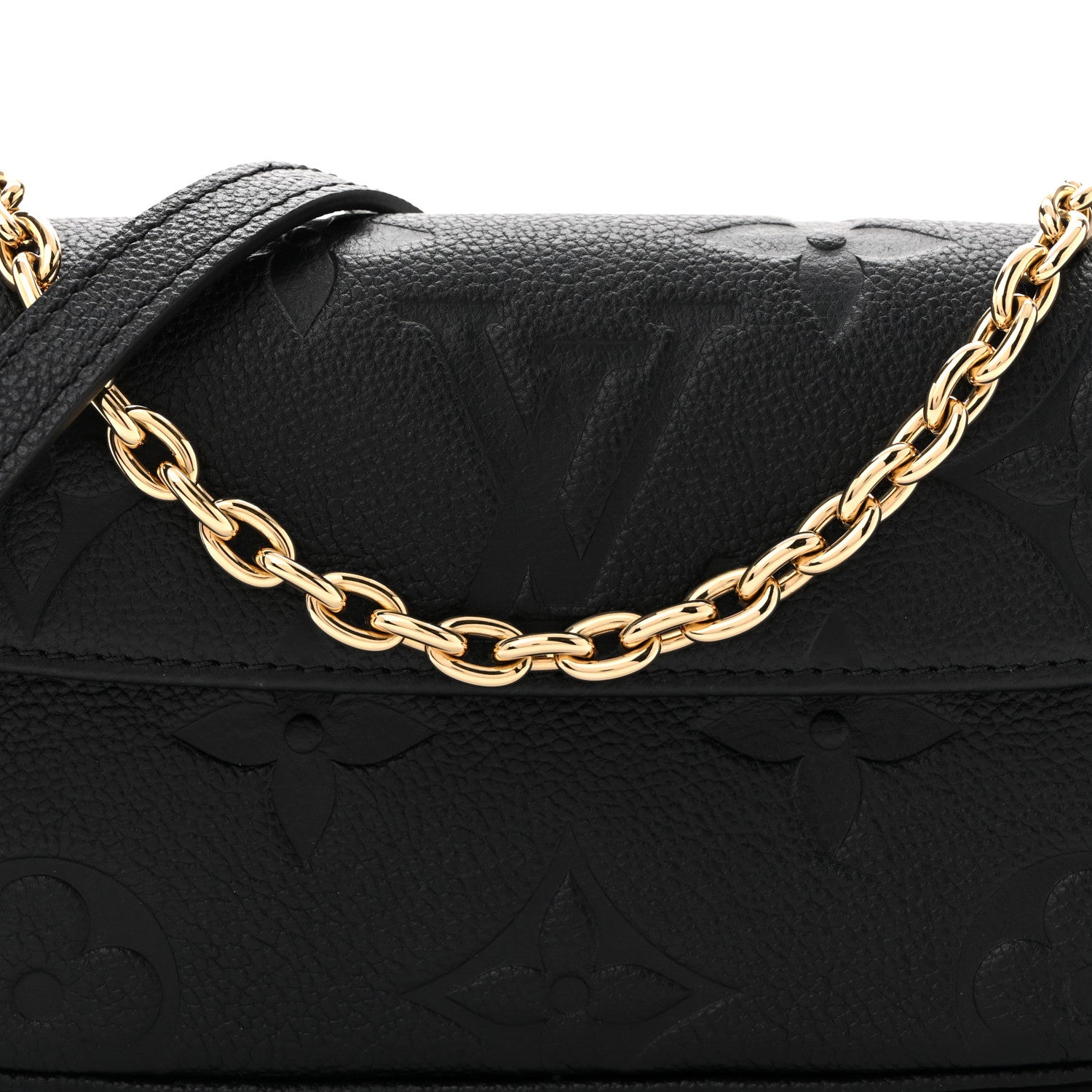 Louis Vuitton Empreinte Monogram Giant Ivy Wallet On Chain Black 7 of 11