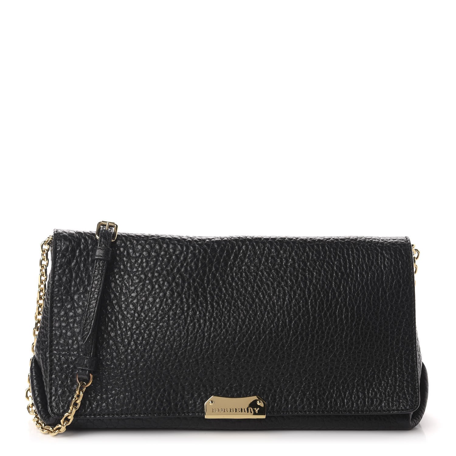 Burberry Signature Grain Medium Mildenhall Crossbody Bag Black 1 of 9