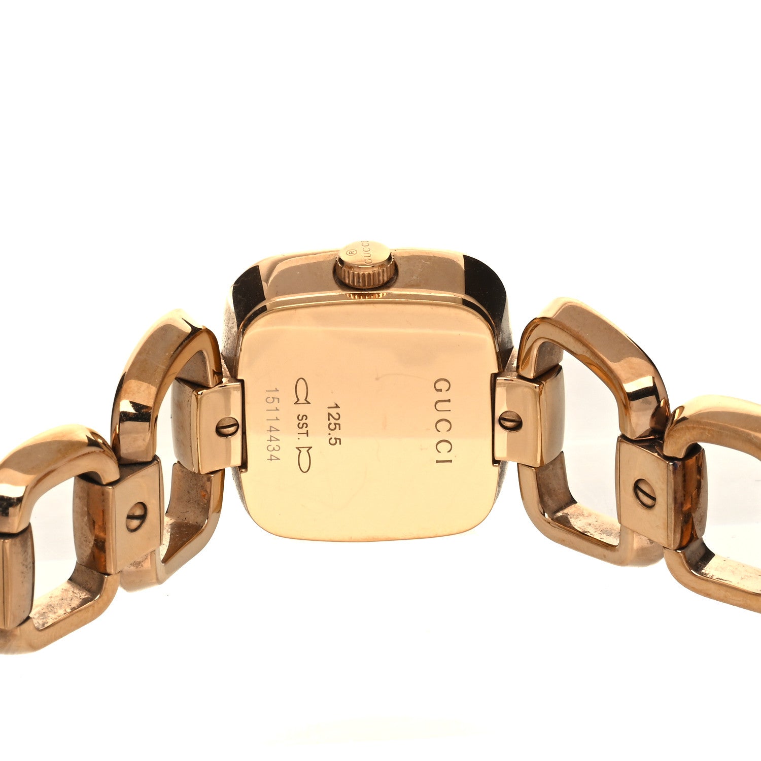 Gucci Stainless Steel 24mm G-Gucci Square Quartz Watch Brown 4 of 5