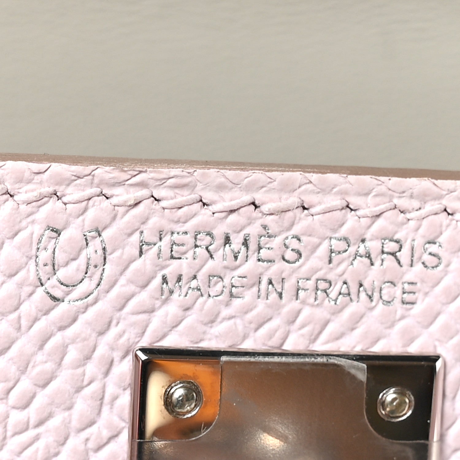Hermes Epsom Horseshoe Mini Kelly Sellier 20 Mauve Pale Gris Perle 6 of 10