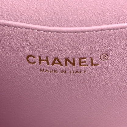 Chanel Caviar Quilted Small Top Handle Vanity Case With Chain Light Pink 6 of 10