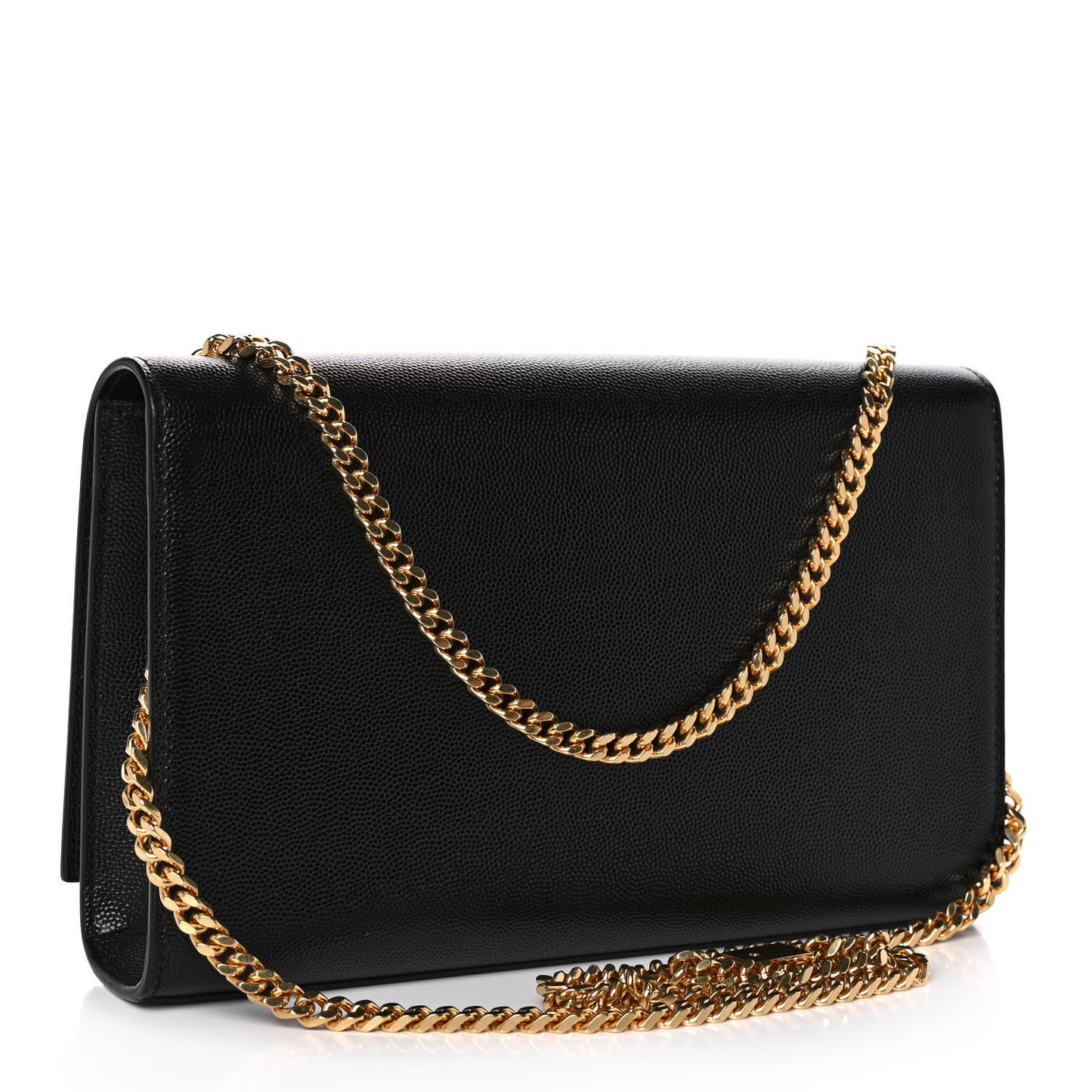 Grain De Poudre Medium Classic Monogram Kate Satchel Black
