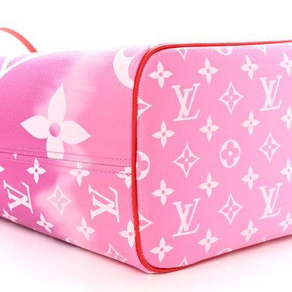 Louis Vuitton Monogram Escale Neverfull MM Rouge 9 of 10