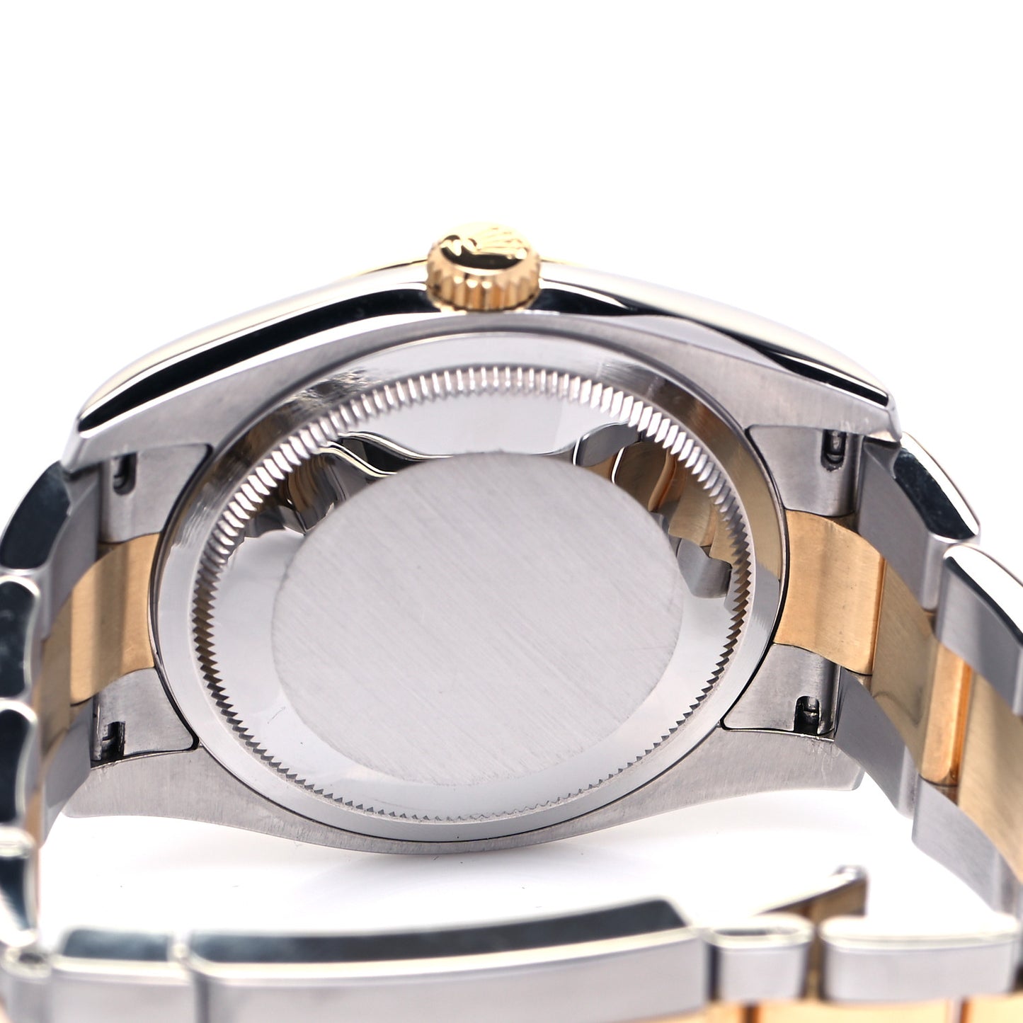 Stainless Steel 18K Yellow Gold Diamond Mother of Pearl 36mm Oyster Perpetual Datejust Watch 116233