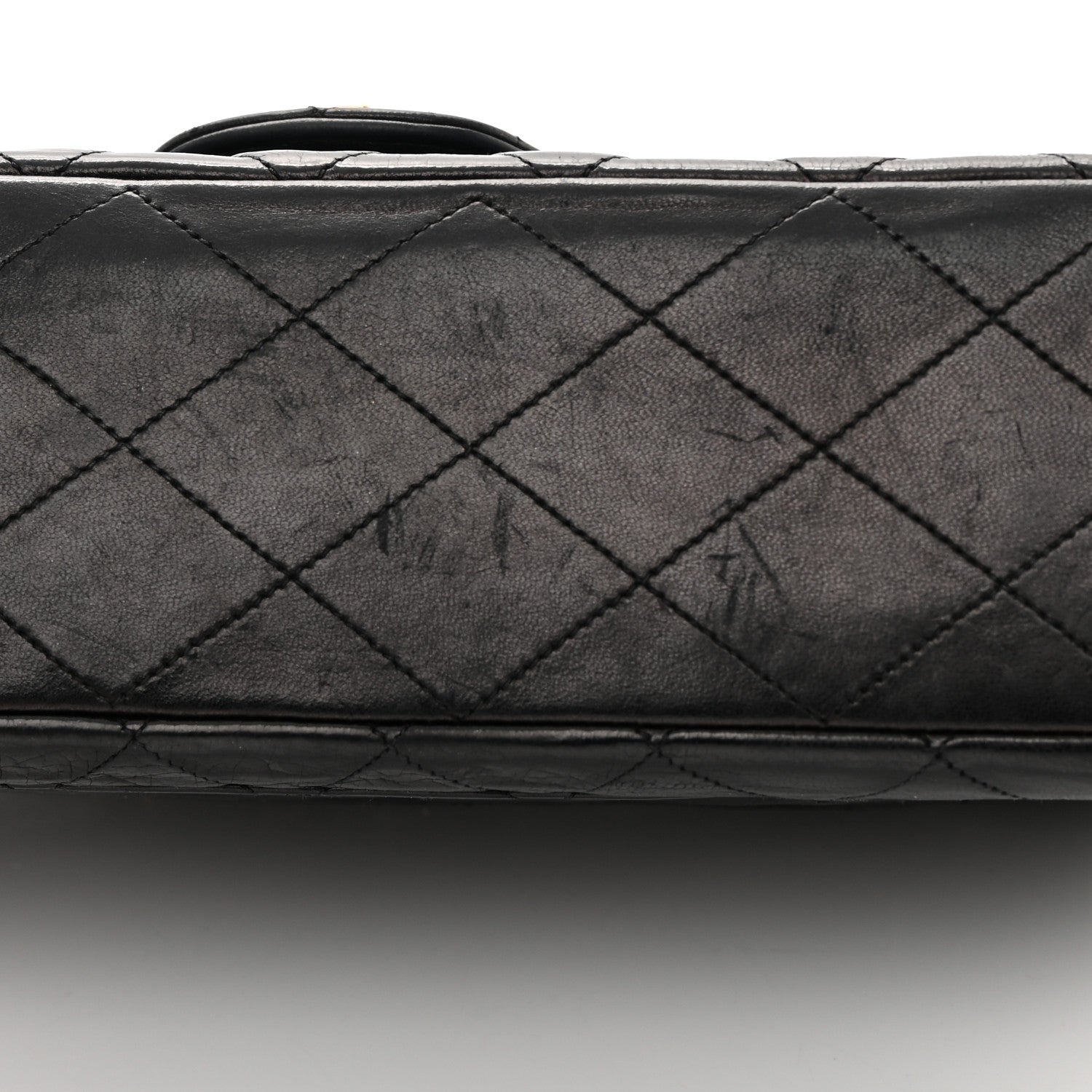 Chanel Lambskin Quilted Medium Double Flap Black 19 of 25